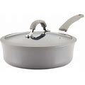 Cook + Create 3 Qt. Aluminum Nonstick Saute Pan With Lid In Gray