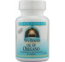Source Naturals Wellness Oil Of Oregano 30 Capsules
