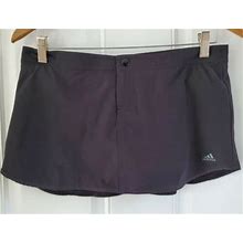 Adidas Black Nylon Tennis Golf Skort Shorts Skirt Size Small Women's