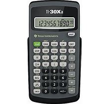 Texas Instruments Ti-30Xa 10-Digit Scientific Calculator, Black Size 1