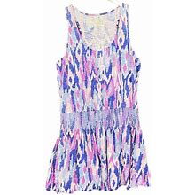 Lilly Pulitzer Dresses | Lilly Pulitzer Dress Womens Large Tideline Amethyst One Too Many Sleeveless Knit | Color: Blue/Purple | Size: L