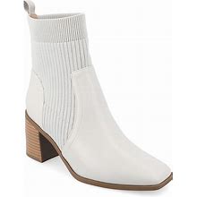 Journee Collection Harlowe Chelsea Boot | Women's | Stone | Size 5.5 | Boots | Stretch