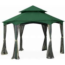 Garden Winds Gazebo Replacement Canopy, Metal In Green | 40 H X 144 W X 144 D In | Wayfair 486D5fea0a854e854ba2b8529524e7d4
