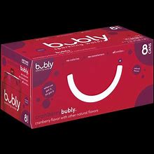 Bubly 8-Pack 12 Oz Cranberry Sparkling Water