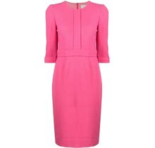 JANE - Layla Midi Pencil Dress - Women - Wool - 14 - Pink