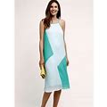 Anthropologie Dresses | Anthropologie Hd In Paris Pleated Dress | Color: Blue/Green | Size: L