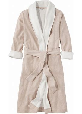 L.L.Bean | Women's Dream Fleece Robe Ledge Heather Small, Cotton Blend