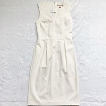 Banana Republic Dresses | New With Tags Banana Republic Cream Career Sheath Dress | Color: Cream | Size: 00