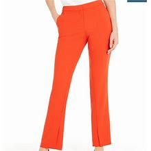 Alfani Pants & Jumpsuits | Alfani Women's Slit Hem Boot Cut Pants Red Ash | Color: Red | Size: 0