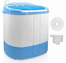 Washing Machine Portable 2-In-1 & Spin-Dryer - Convenient Top-Loading Easy Access, Energy & Water Efficient Design, Ideal For Smaller Loads - No