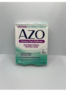 Azo Urinary Tract Defense Antibacterial Protection 24 Tablets 01/2025 NEW BOXES