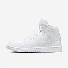 Air Jordan 1 Mid Women's Shoes In White, Size: 11 | DV0991-111