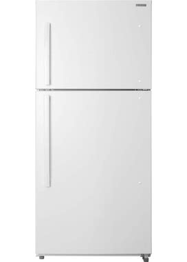 Insignia - 18 Cu. Ft. Top-Freezer Refrigerator With Handles - White