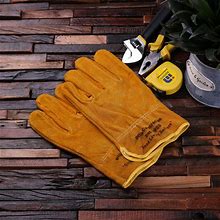 Personalized Leather Suede Gardening, Construction Worker Gloves Gift For Men (024427)