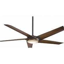 Minka Aire Raptor 60 in. LED Indoor Oil Rubbed Bronze Ceiling Fan With Remote, Ceiling Fans