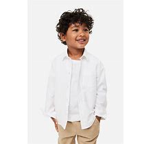 Boys - White Cotton Shirt - Size: 6 (5-6Y) - H&M