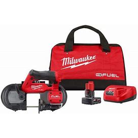 M12 FUEL 12V Lithium-Ion Cordless Compact Band Saw XC Kit With One 4.0 Ah Battery, Charger And Bag