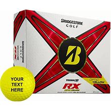 Bridgestone 2024 Tour B RX Yellow Personalized Golf Balls, Men's, Green