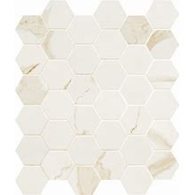 MSI NEDE2X2HEX 2 X 2 Square Floor Tile - Matte Visual - Sold By - Calacatta