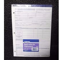 Employment Application, 2 Pads, 50 Forms/Pad,1Pwc9 (Mg)