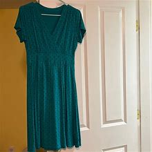 L.L. Bean Dresses | Llbean Womens Summer Knit Dress. Size Small Petite. | Color: Blue | Size: Sp