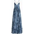 ETRO - Floral-Jacquard Dress - Women - Viscose - 44 - Blue