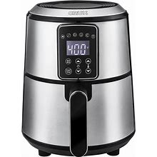 Crux 3QT Digital Air Fryer, Faster Pre-Heat, No-Oil Frying, Fast Healthy Evenly Cooked Meal Every Time, Dishwasher Safe Non Stick Pan And Crisping