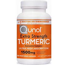 Qunol Turmeric Curcumin Supplement, Turmeric 1500Mg With Ultra High Absorption, Joint Support Supplement, Extra Strength Turmeric Capsules, 2 Month S