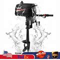 Tbvechi Outboard Motor, 2 Stroke Boat Engine 3.5Hp W/ Water Cooling