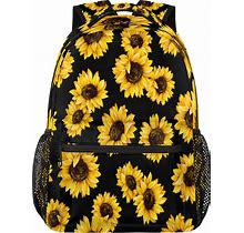Tropicallife Backpack For School, Sunflower Backpacks With Laptop Compartment For Boys Girls Adults Teens, Lightweight Travel Bookbag For Middle