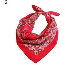 Vearear New Product Introductionfashion Flower Print Square Bandana Head Wrap Scarf Neck Mask Dress Accessories