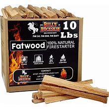 Billy Buckskin Co. 10 Lb. Fatwood Fire Starter Sticks | Easy & Safe Fire Starter | Start A Fire With Just 3 Sticks | Works In Any Weather Conditions