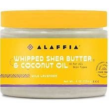 Alaffia Whipped Shea Butter & Coconut Oil Wild Lavender 4 Oz