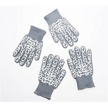 Temp-Tations 2 Pairs Of Oven Safe Gloves Small In Grey
