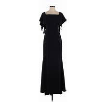 Badgley Mischka Cocktail Dress: Black Dresses - Women's Size 2 Tall