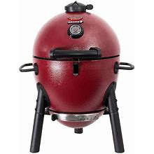 Akorn Jr. 14 in. Portable Kamado Charcoal Grill In Red