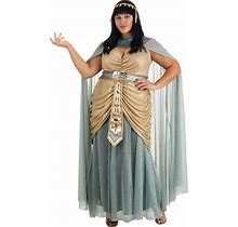 Women's Plus Size Queen Cleopatra Costume | Plus Size Egyptian Costume | Adult | Womens | Brown/Blue | 3X | FUN Costumes