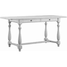 Emerald Home Furnishings New Haven Dining Table In Oyster Shell