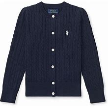 Polo Ralph Lauren Childrenswear Little Girls 2T-6X Cable-Knit Cardigan Sweater, , Hunter Navy2t