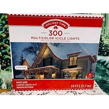 Holiday Time 300 Ct Multi-Colored Christmas Lights New In Box