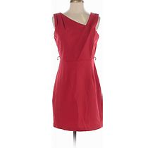 Byline By BYER CA Cocktail Dress - Sheath V Neck Sleeveless: Red Solid Dresses - Women's Size 5