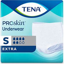 TENA Proskin Extra Protective Incontinence Underwear Size Small 25-35" | Case Of 64 | Carewell