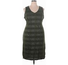 H By Halston Casual Dress V-Neck Sleeveless: Gray Dresses - Women's Size 3X