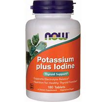 NOW Foods Potassium Plus Iodine Vitamin | 180 Tabs