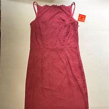 Isaac Mizrahi Dresses | Isaac Mizrahi Pink Lace Dress Salmon Stretch | Color: Pink | Size: 8