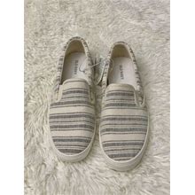 Old Navy Womens Slip On Sneakers, Blue And Cream Size 8