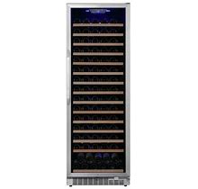 Edgestar 24 Inch Wide 151 Bottle Capacity Built-In Or Free Standing Single Zone Wine Cooler With Even Cooling Technology - CWR1662SZ