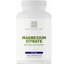 Magnesium Citrate From Dr. Amy Myers - Supports Healthy Bowel Regularity, Promotes Energy Production And Helps Ease Muscle Tension - Dietary Supplemen