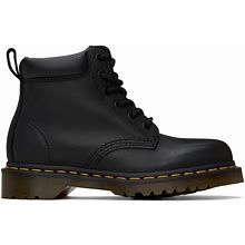 Black 939 Leather Lace Up Boots