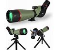 Gosky Newest 20-60X80 HD Dual Focusing Spotting Scope, BAK4 Prism 45 Degree Angled Eyepiece With Tripod, Smartphone Adapter, Scope For Bird Watching